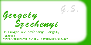 gergely szechenyi business card